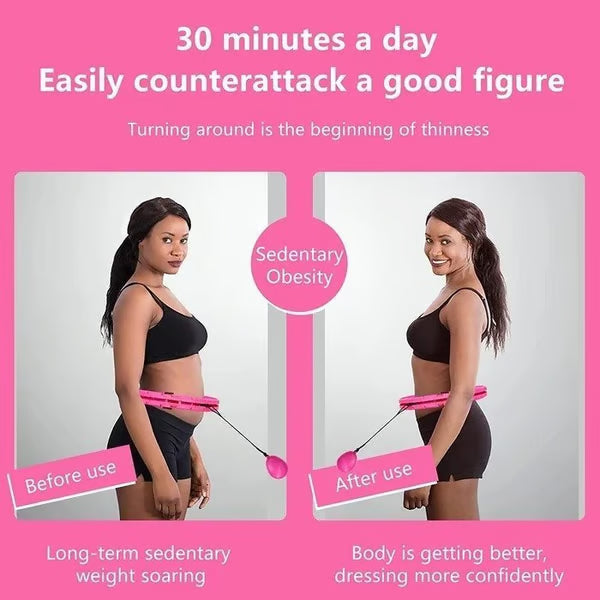 Smart Weighted Fit Hoop – Adjustable Exercise Hoop for Fun & Effective Workouts