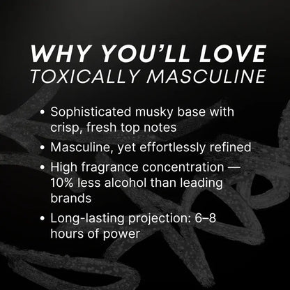 Final 3 Hours: 70%OFF🔥Toxically Masculine - Pheromone Infused Eau de Cologne