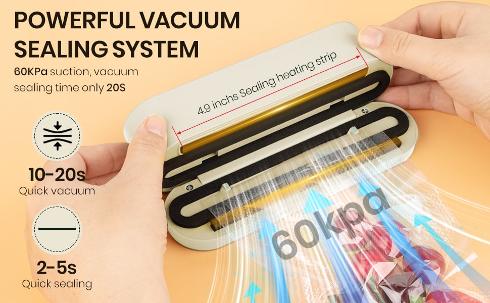 3-in-1 Cordless Mini Vacuum Sealer – Keep Your Food Fresh & More!