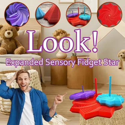 🔥Last 3 Hours up to 75% off：✨Expanded Sensory Fidget Star